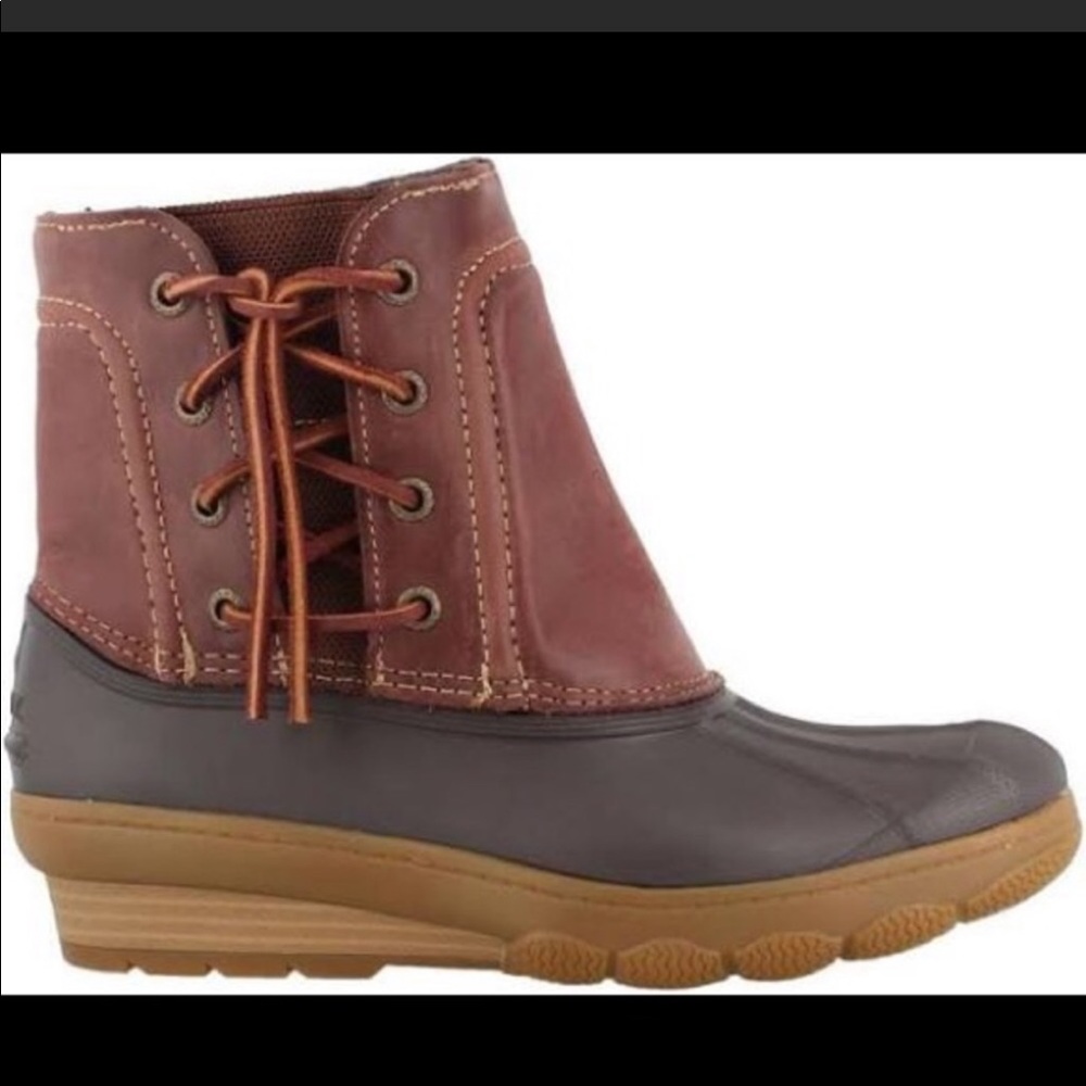 Sperry topsider saltwater wedge waterproof boot